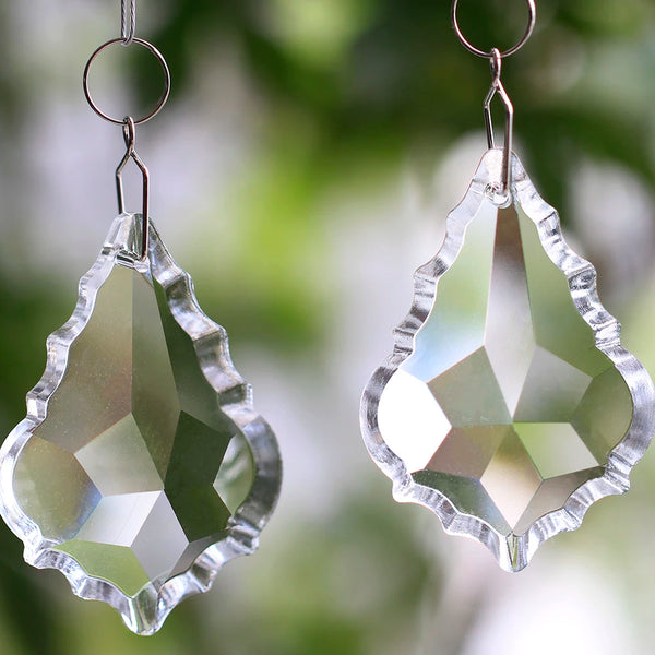 Clear Crystal Maple Leaf Pendant-ToShay.org