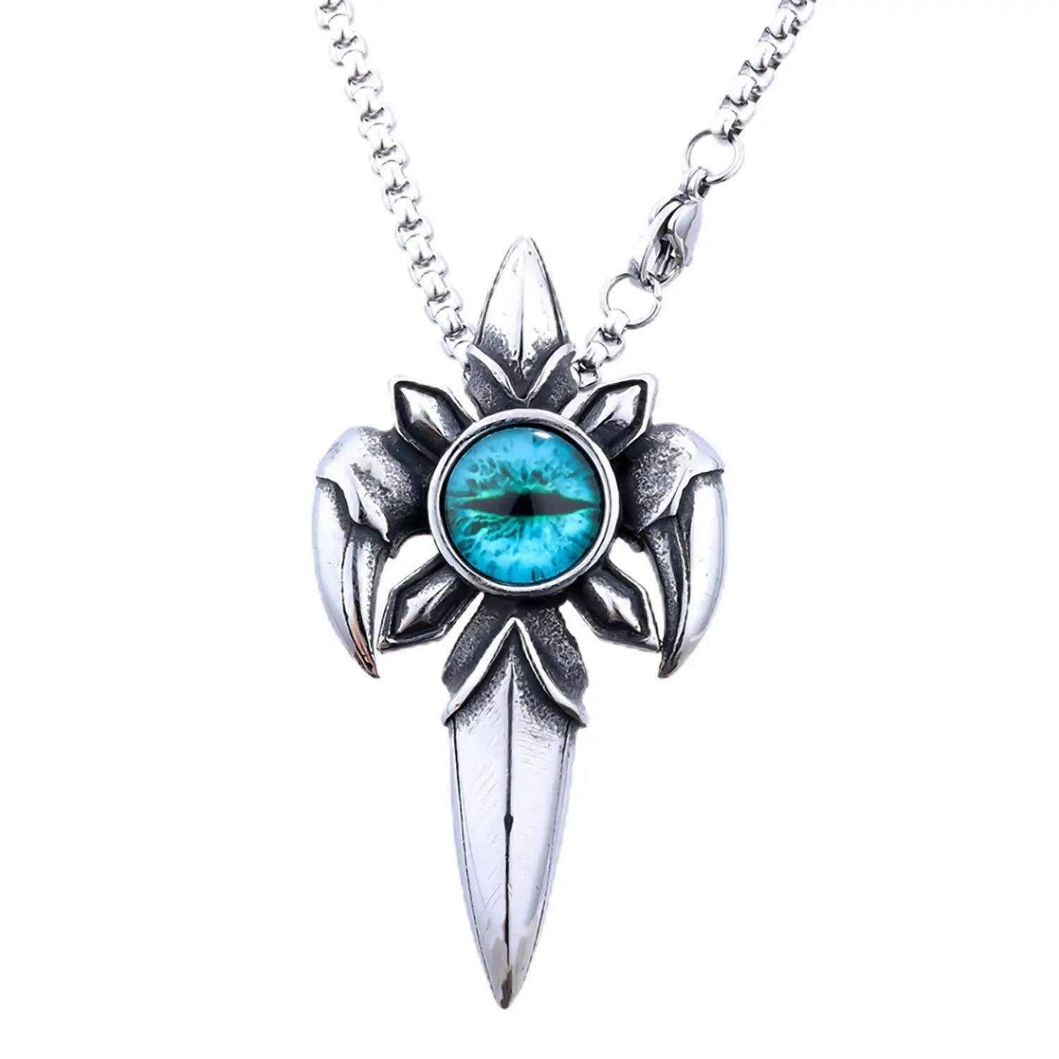 Blue Eye Steel Pendant-ToShay.org