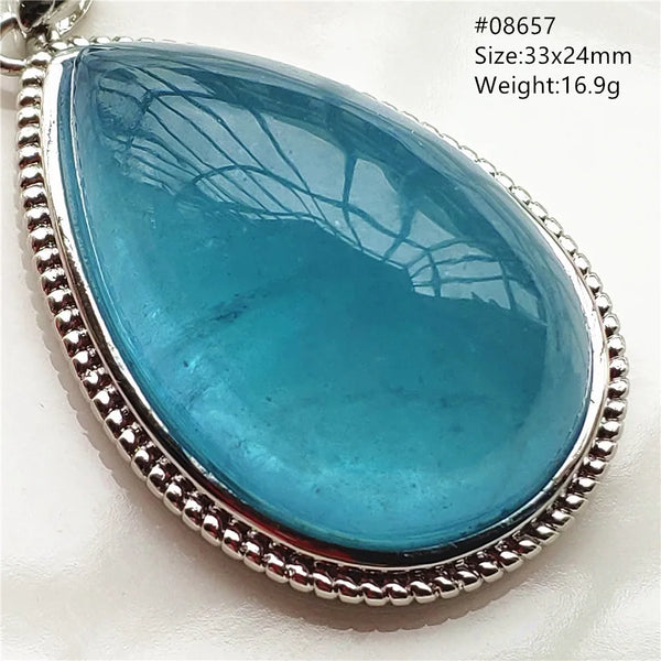Blue Aquamarine Pendant-ToShay.org