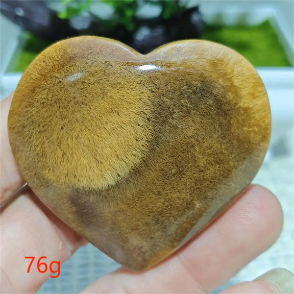 Black Hair Agate Heart-ToShay.org