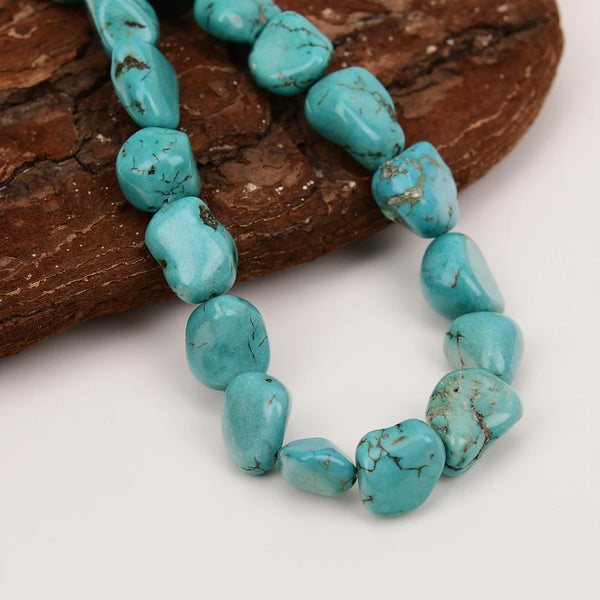 Blue Turquoise Nugget Beads-ToShay.org