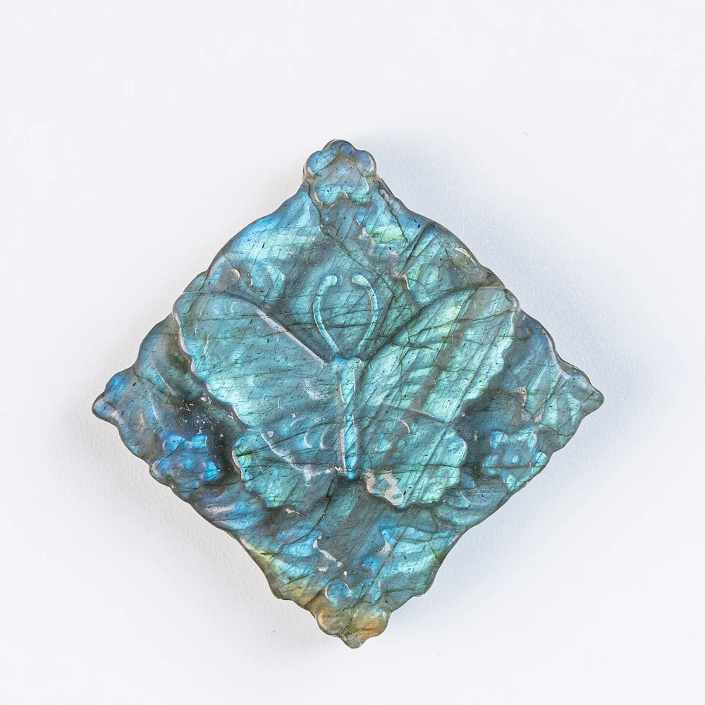 Blue Flash Labradorite Butterfly-ToShay.org