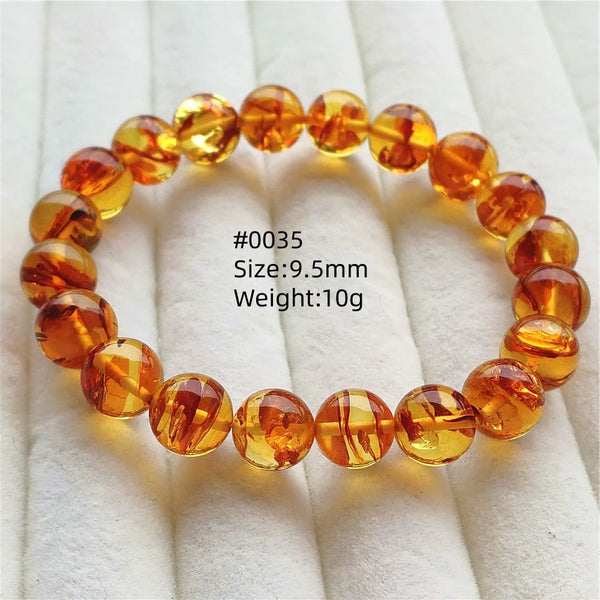 Yellow Amber Bead Bracelet-ToShay.org