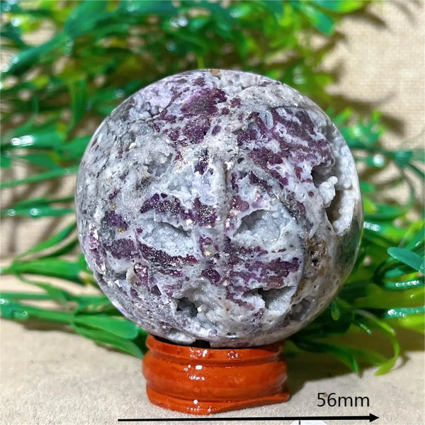 Purple Sphalerite Druzy Ball-ToShay.org