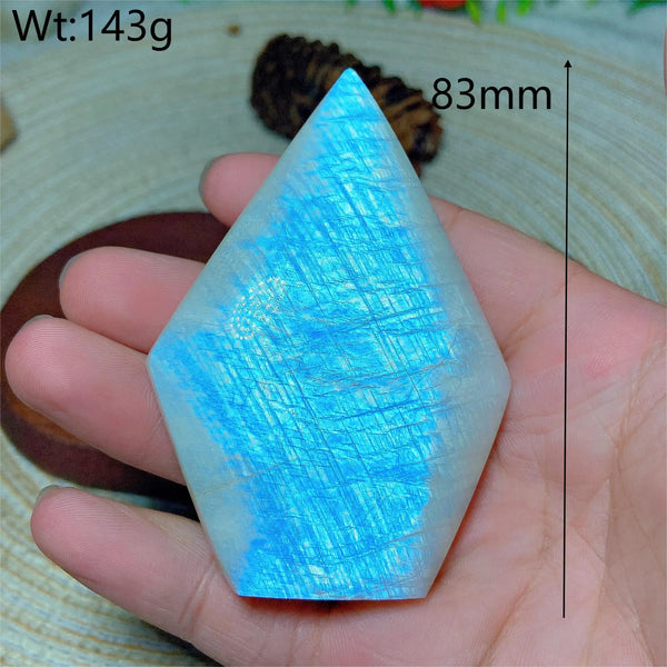 Blue Flash Moonstone Diamond-ToShay.org