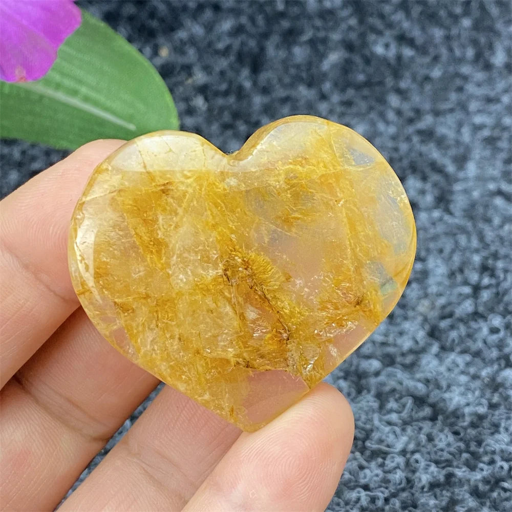 Yellow Ghost Crystal Heart-ToShay.org