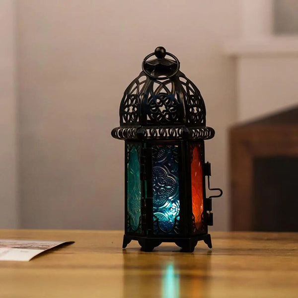 Stained Glass Candle Lantern-ToShay.org