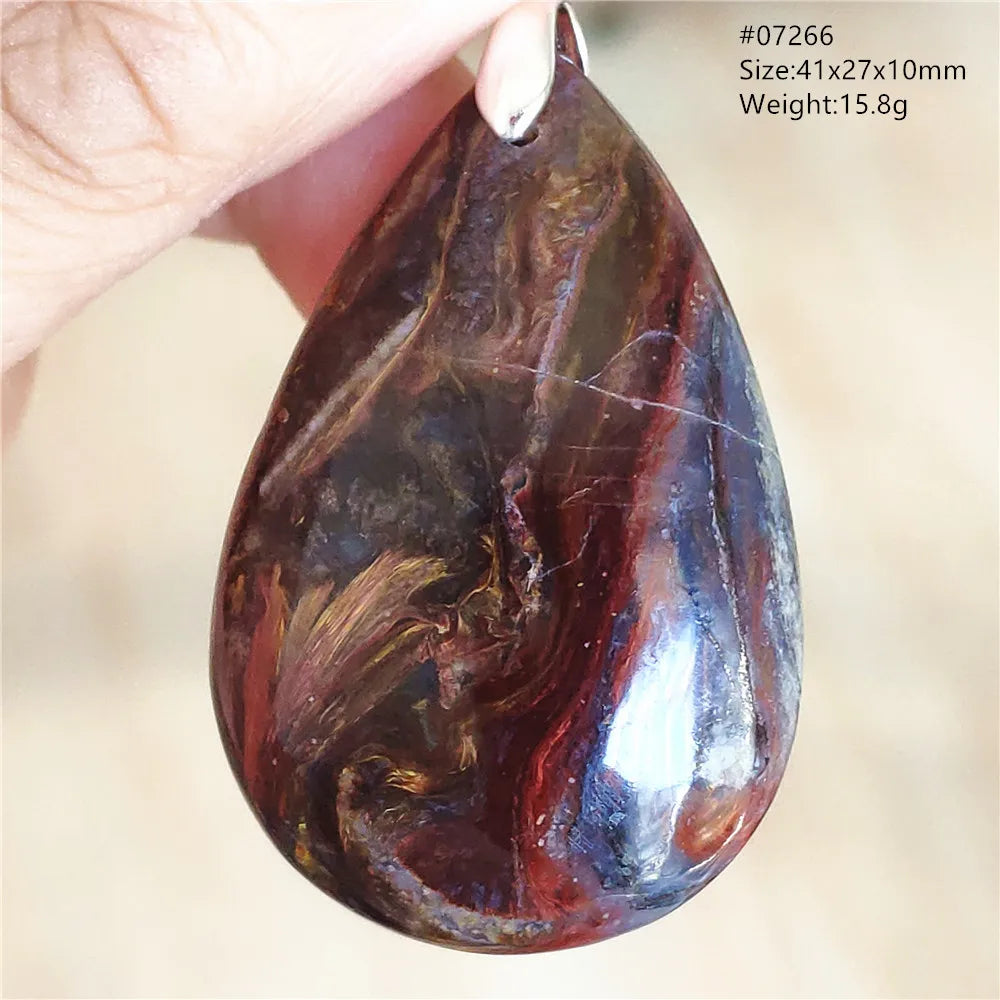 Blue Pietersite Chatoyant Pendant-ToShay.org