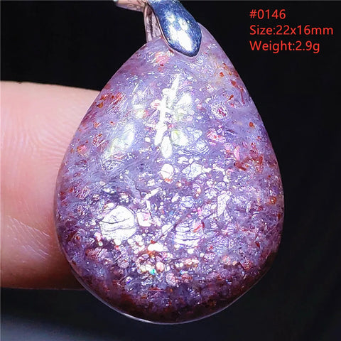 Blue Blood Red Lolite Pendant-ToShay.org