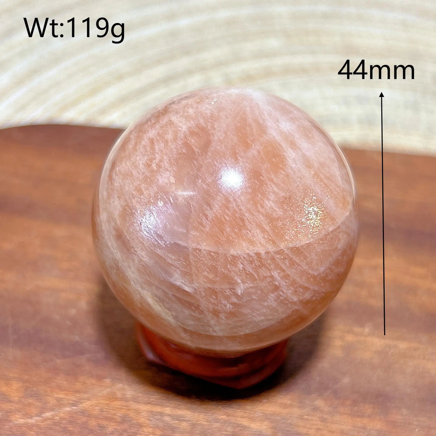 Pink Moonstone Ball-ToShay.org