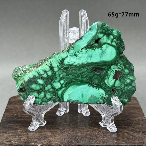Green Malachite Raw Slice-ToShay.org