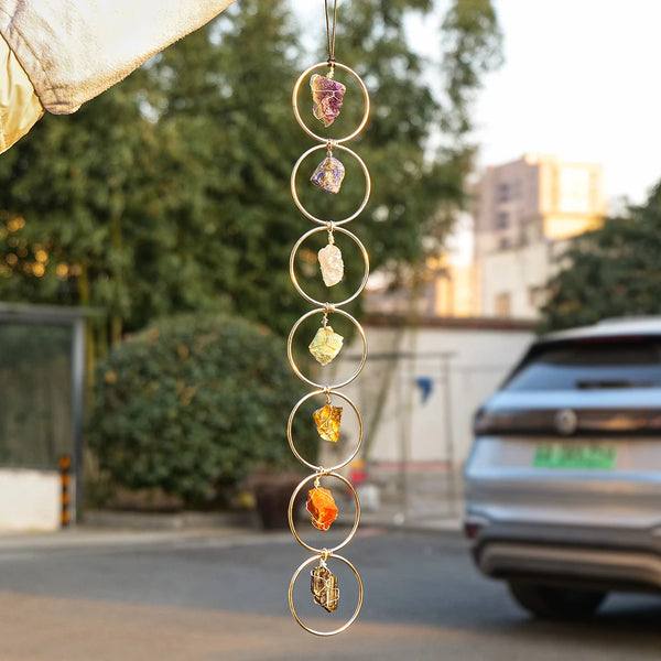 Chakra Tumbled Gemstone Suncatchers-ToShay.org