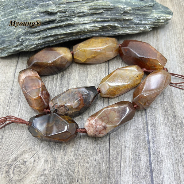 Brown Agate Nugget Beads-ToShay.org