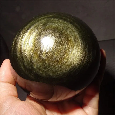 Gold Obsidian Crystal Ball-ToShay.org