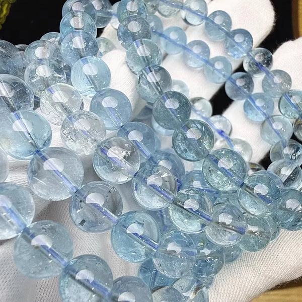 Blue Topaz Bead Bracelet-ToShay.org