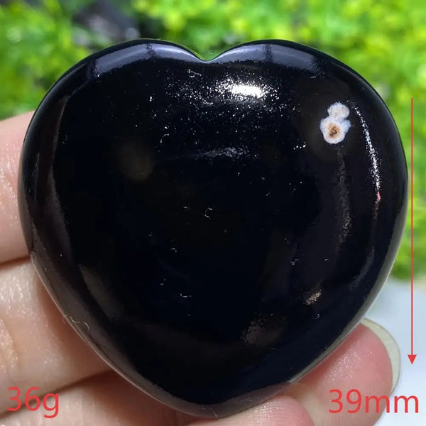 Black Agate Geode Heart-ToShay.org