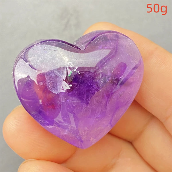 Purple Amethyst Hearts-ToShay.org