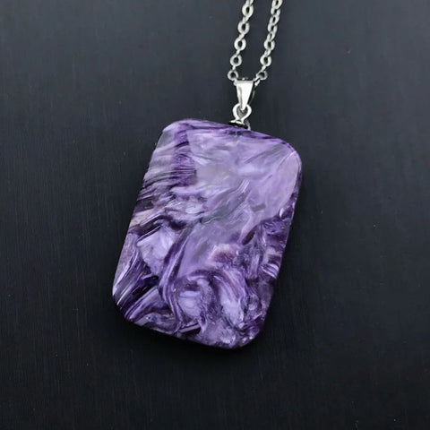 Purple Charoite Pendants-ToShay.org