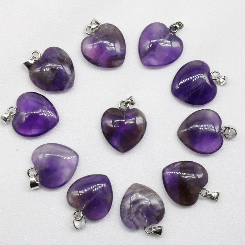 Mixed Quartz Agate Hearts-ToShay.org