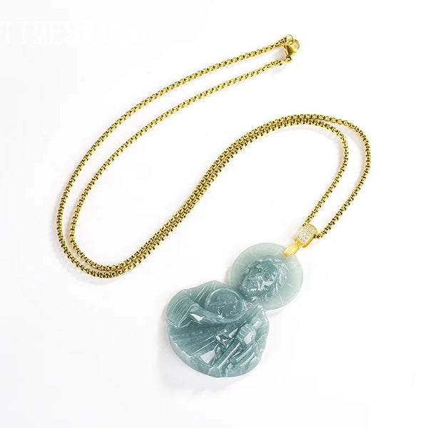 Blue Jade Jude Pendant-ToShay.org