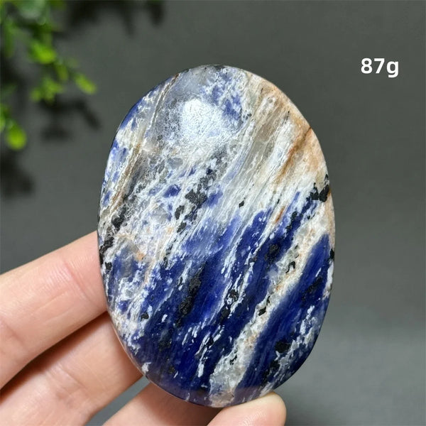 Blue Sodalite Palm Stone-ToShay.org