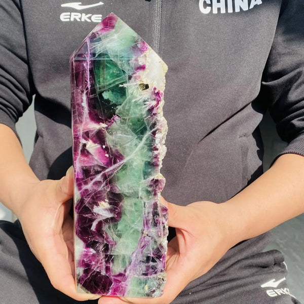 Rainbow Fluorite Obelisk-ToShay.org