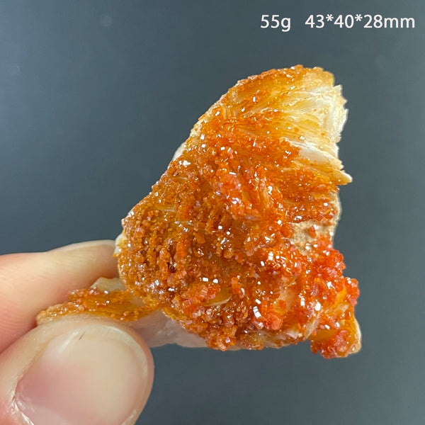 Orange Vanadinite Crystal-ToShay.org
