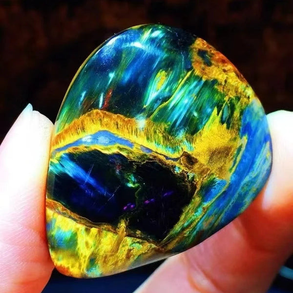 Yellow Blue Pietersite Pendant-ToShay.org