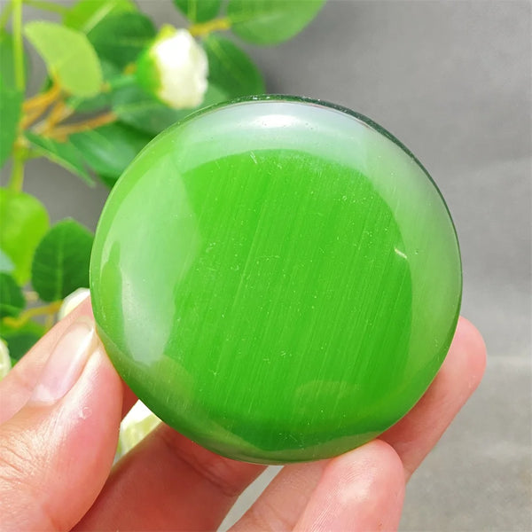 Green Cats Eye Pendant-ToShay.org