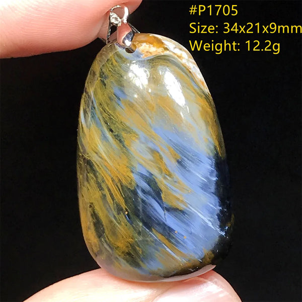 Blue Pietersite Pendant-ToShay.org