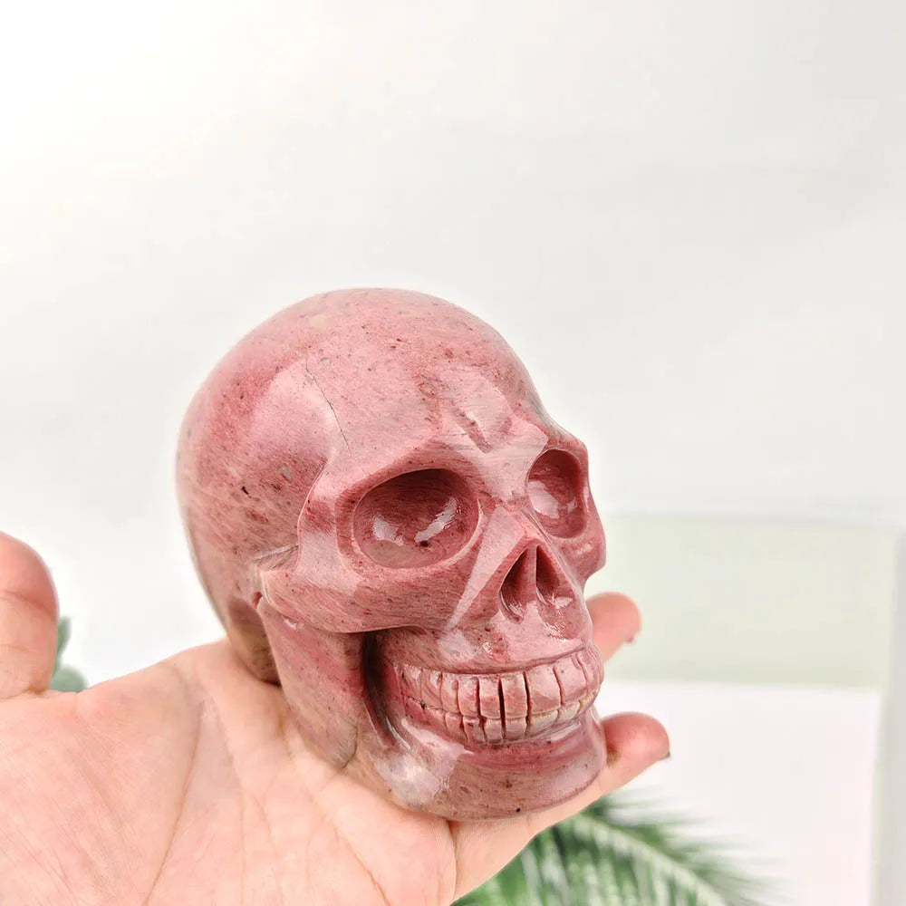 Pink Rhodonite Skull-ToShay.org