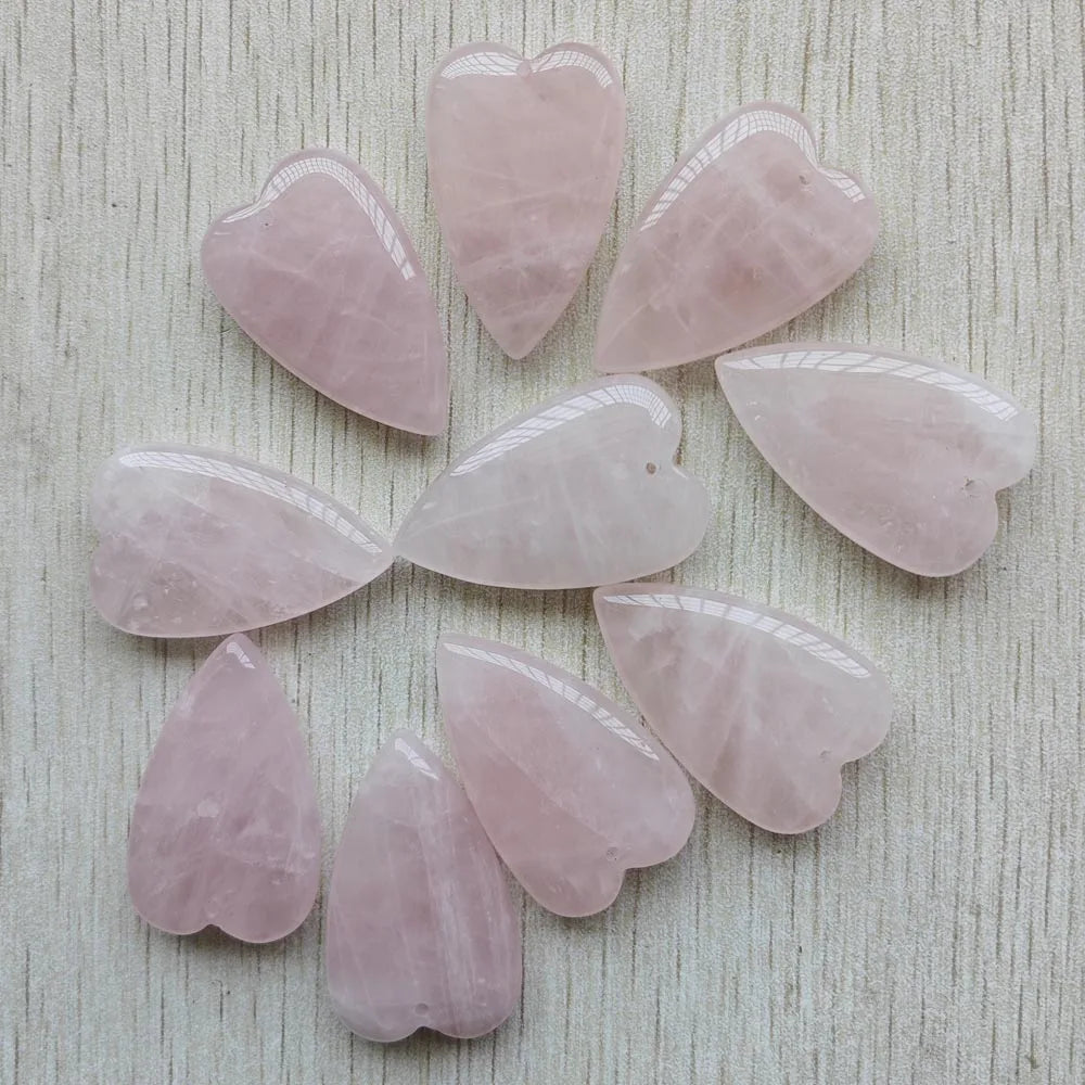 Pink Rose Quartz Hearts-ToShay.org