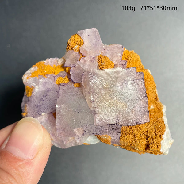 Purple Amethyst Fluorite Crystal-ToShay.org