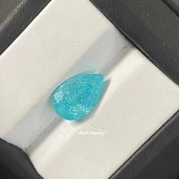 Blue Crushed Ice Teardrop Crystal-ToShay.org