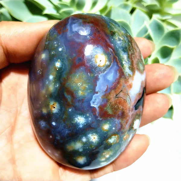 Ocean Jasper Palm Stone-ToShay.org