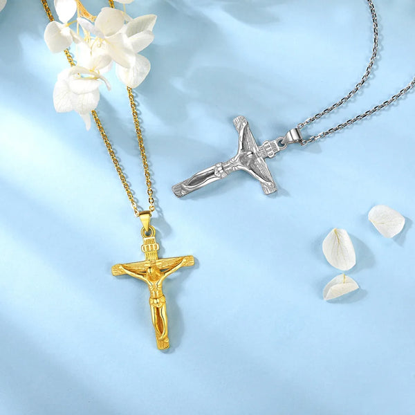 Gold Cross Pendant Necklaces-ToShay.org