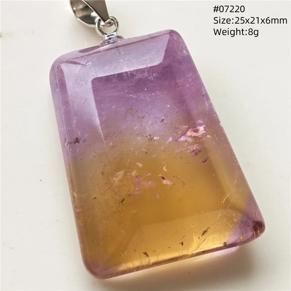 Purple Yellow Ametrine Pendant-ToShay.org