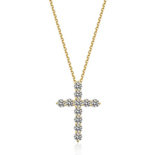 Gold Diamond Cross Pendant-ToShay.org