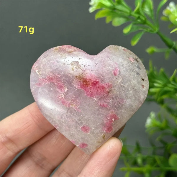 Pink Rose Rhodochrosite Heart-ToShay.org