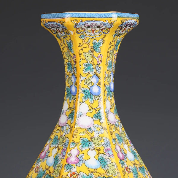 Yellow Flower Vase-ToShay.org