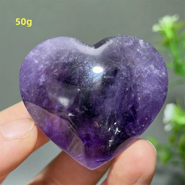 Purple Amethyst Heart-ToShay.org