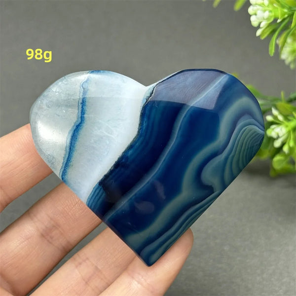 Blue Agate Heart-ToShay.org