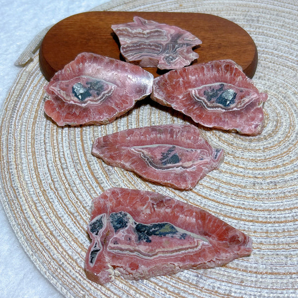 Pink Rhodochrosite Slice-ToShay.org