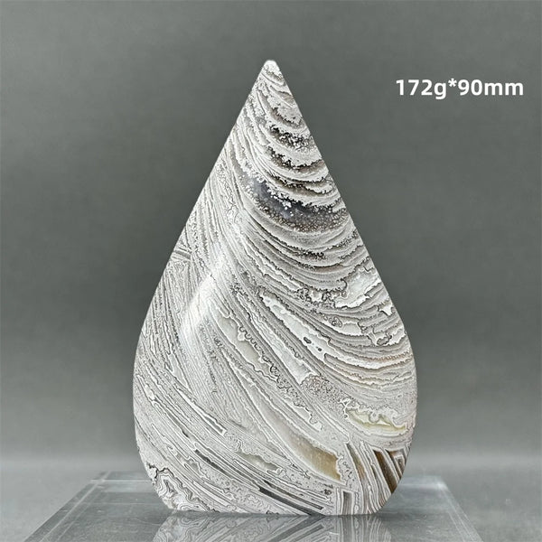 White Lace Agate Torch-ToShay.org