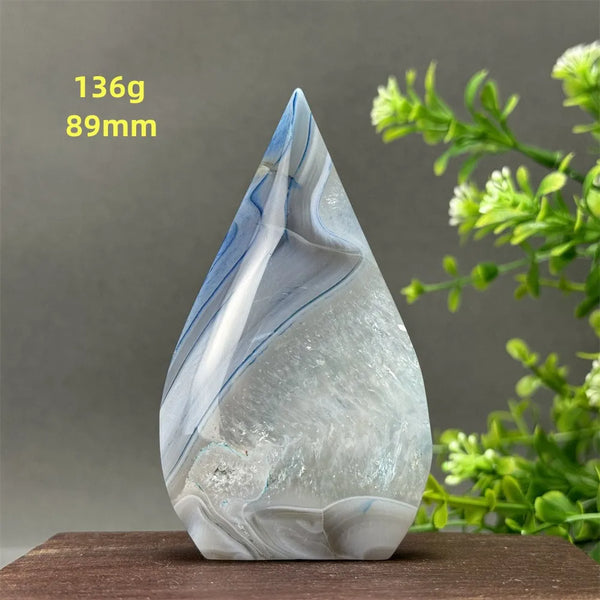 Blue Agate Torch-ToShay.org