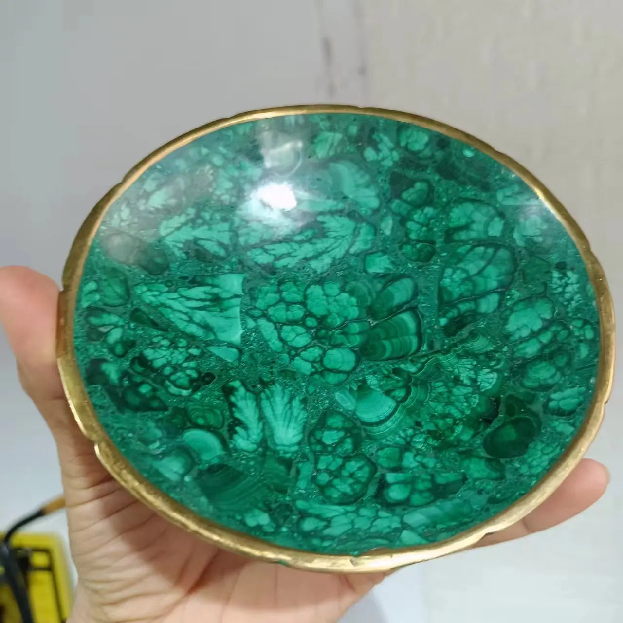 Green Malachite Bowl-ToShay.org
