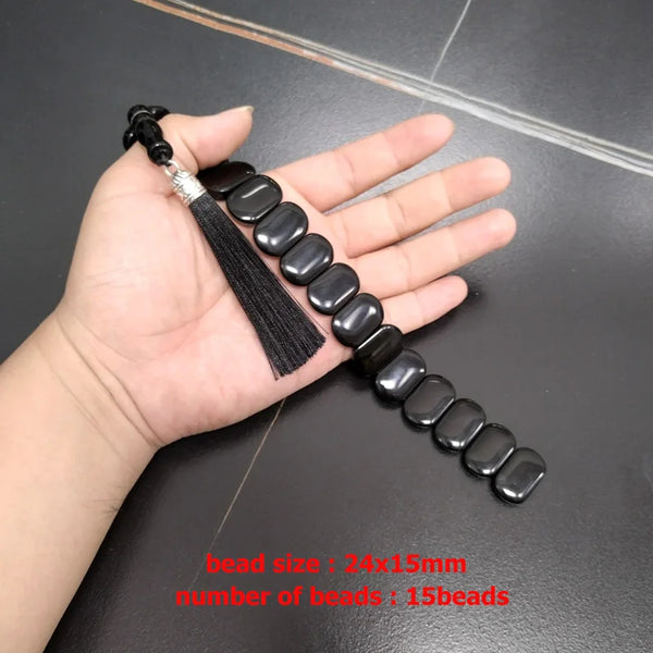 Black Agate Tasbih-ToShay.org