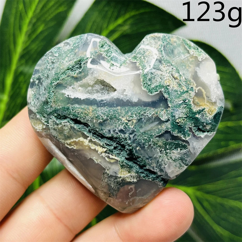 Green Moss Agate Heart-ToShay.org