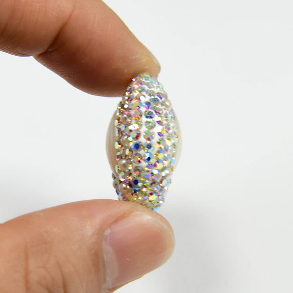 White Pearl Rhinestone Beads-ToShay.org