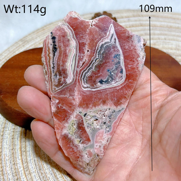 Pink Rhodochrosite Slices-ToShay.org
